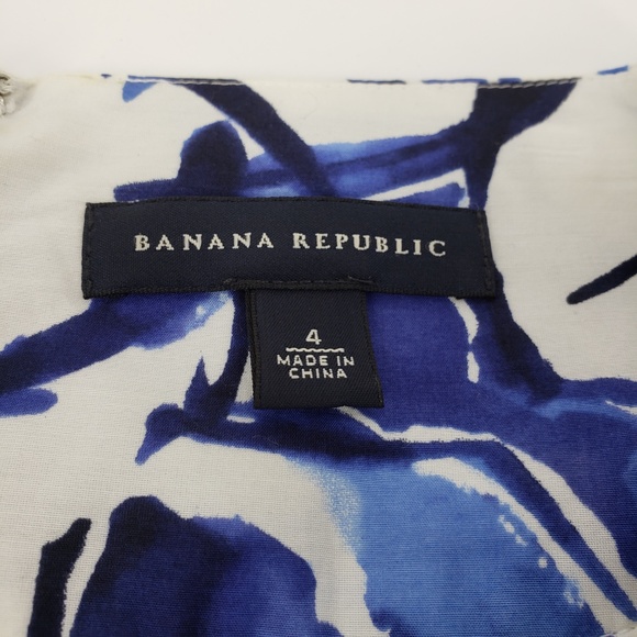 Banana Republic Floral A Line Skirt Sz 4 - Picture 5 of 8